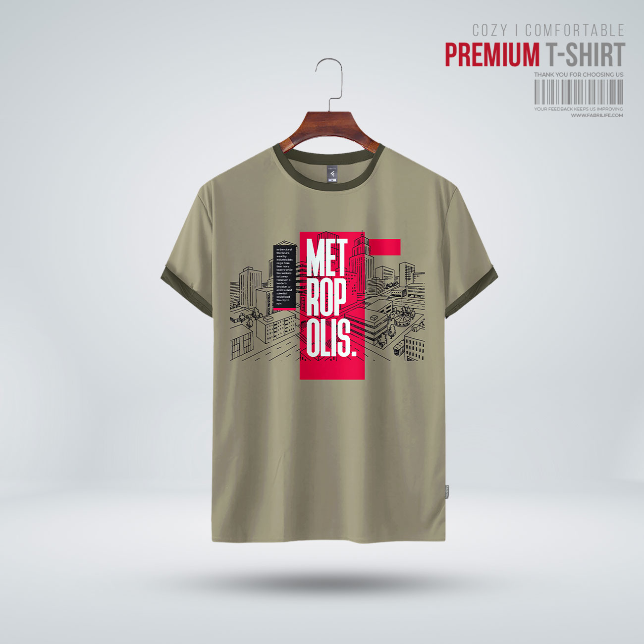 Mens Premium T-Shirt- Metropolis